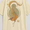 Golden Phoenix Oversized T-Shirt Beige | Premium Streetwear | HUN & PO