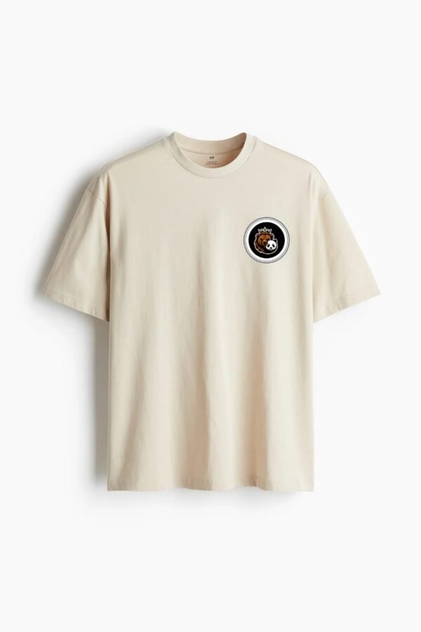 Golden Phoenix Oversized T-Shirt Beige | Premium Streetwear | HUN & PO