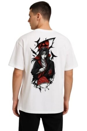 Anime Oversized T-Shirt - White | Premium Streetwear | HUN & PO