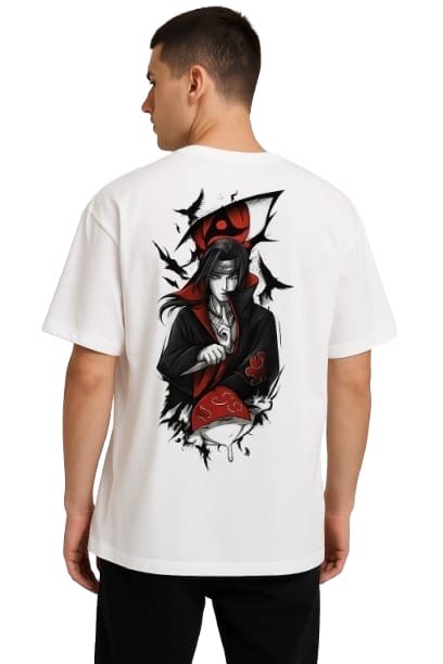 Anime Oversized T-Shirt - White | Premium Streetwear | HUN & PO